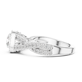 1.27 CT Round Cut Lab Grown Diamond Ring| WOKE
