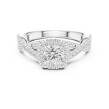 1.27 CT Round Cut Lab Grown Diamond Ring| WOKE
