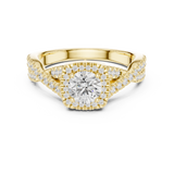 1.27 CT Round Cut Lab Grown Diamond Ring| WOKE