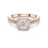 0.994 CT Round Cut Lab Grown Diamond Ring| WOKE