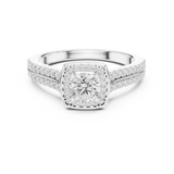 0.994 CT Round Cut Lab Grown Diamond Ring| WOKE