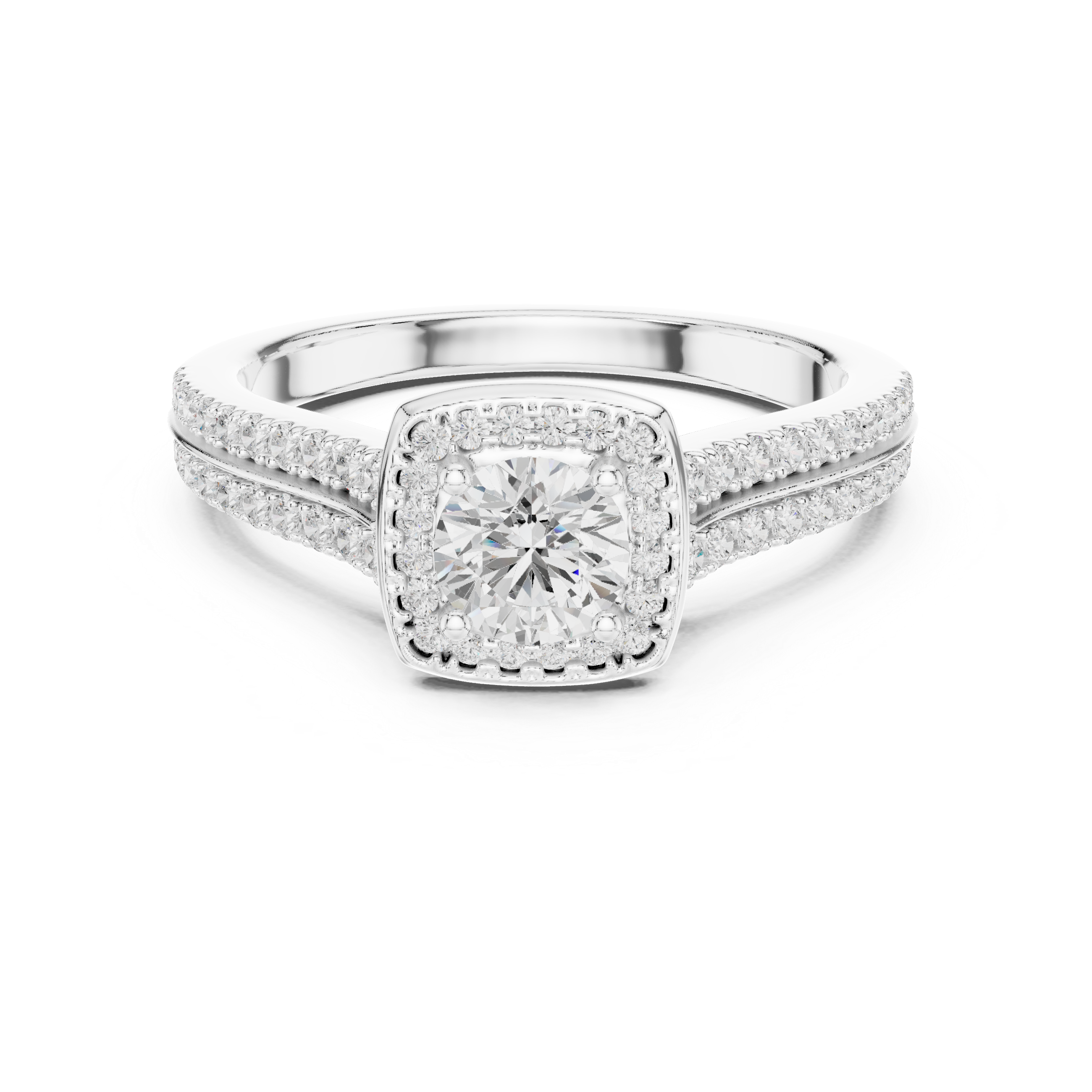 0.994 CT Round Cut Lab Grown Diamond Ring| WOKE