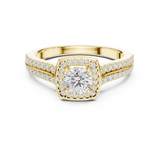 0.994 CT Round Cut Lab Grown Diamond Ring| WOKE
