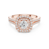 1.306 CT Round Cut Lab Grown Diamond Ring| WOKE