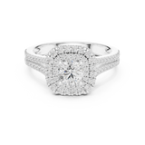 1.306 CT Round Cut Lab Grown Diamond Ring| WOKE