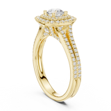 1.306 CT Round Cut Lab Grown Diamond Ring| WOKE