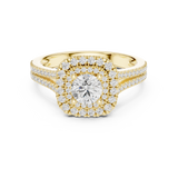 1.306 CT Round Cut Lab Grown Diamond Ring| WOKE