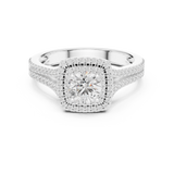 1.388 CT Round Cut Lab Grown Diamond Ring| WOKE
