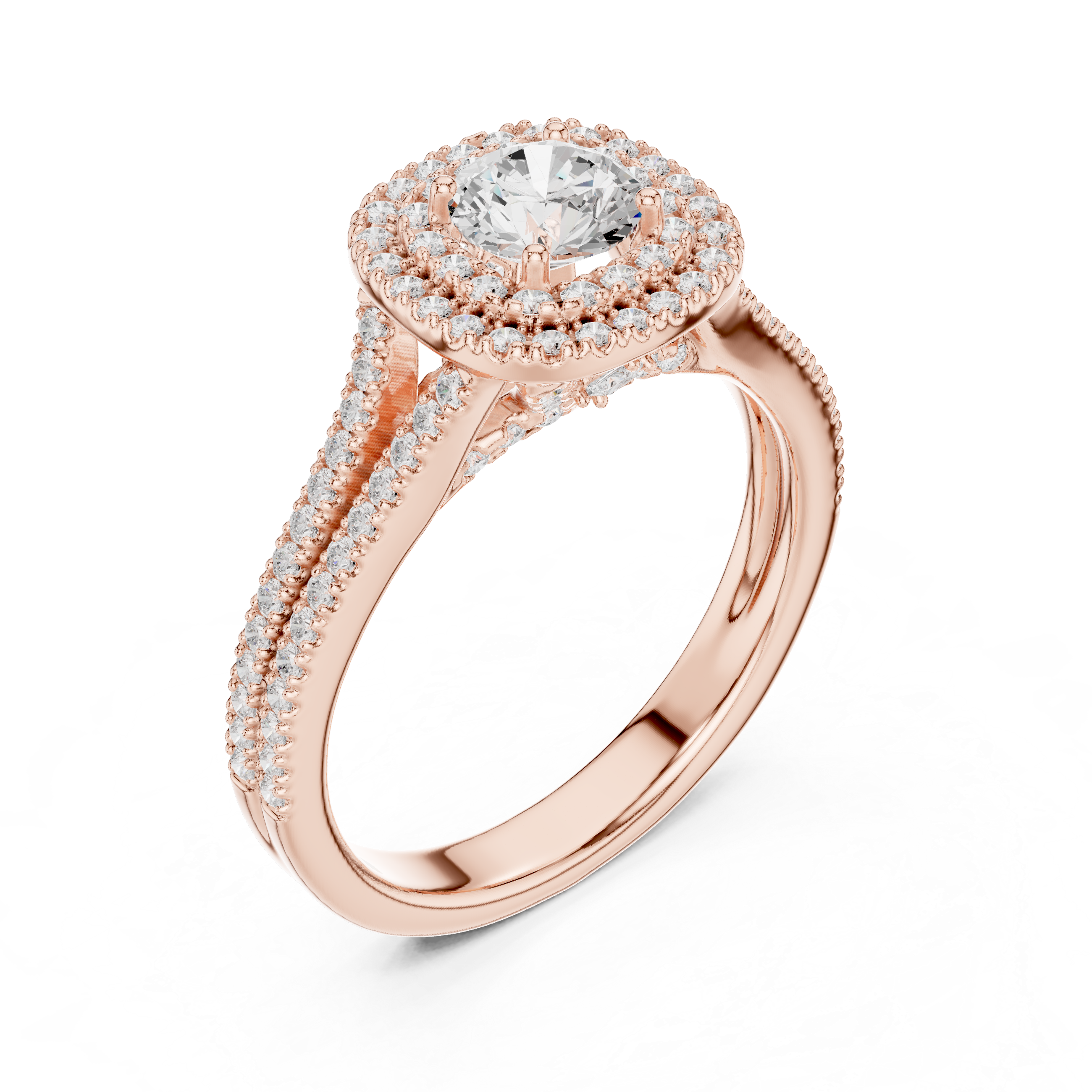 1.726 CT Round Cut Lab Grown Diamond Ring| WOKE