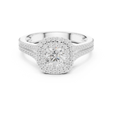 1.726 CT Round Cut Lab Grown Diamond Ring| WOKE