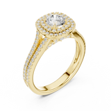 1.726 CT Round Cut Lab Grown Diamond Ring| WOKE
