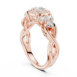 1.082 CT Round Cut Lab Grown Diamond Ring| WOKE