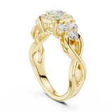 1.082 CT Round Cut Lab Grown Diamond Ring| WOKE