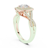 1.224 CT Round Cut Lab Grown Diamond Ring| WOKE (Copy)
