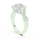1.224 CT Round Cut Lab Grown Diamond Ring| WOKE (Copy)