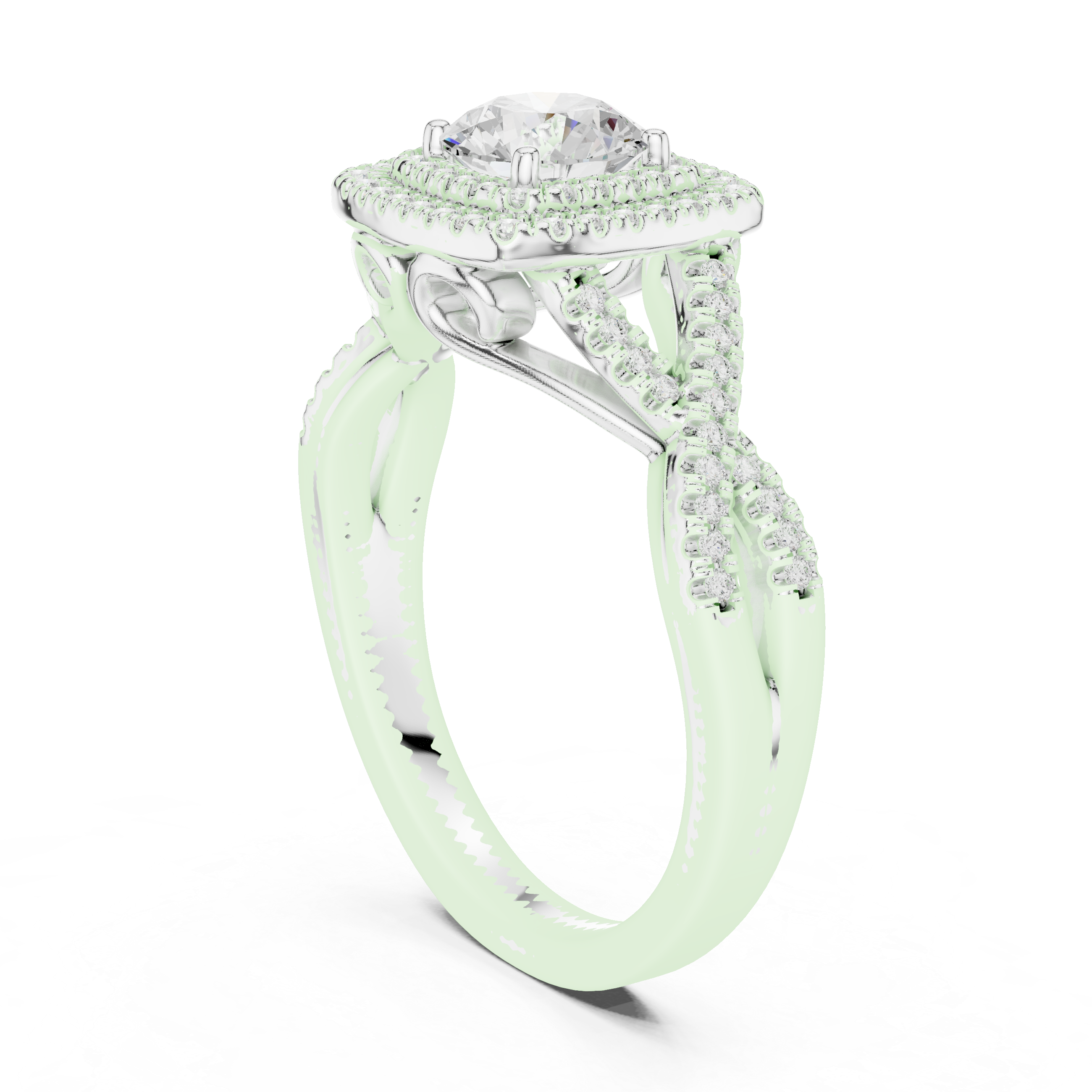 1.224 CT Round Cut Lab Grown Diamond Ring| WOKE (Copy)