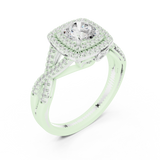 1.224 CT Round Cut Lab Grown Diamond Ring| WOKE (Copy)