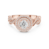 1.006 CT Round Cut Lab Grown Diamond Ring| WOKE