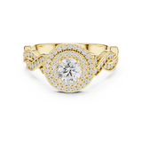 1.006 CT Round Cut Lab Grown Diamond Ring| WOKE