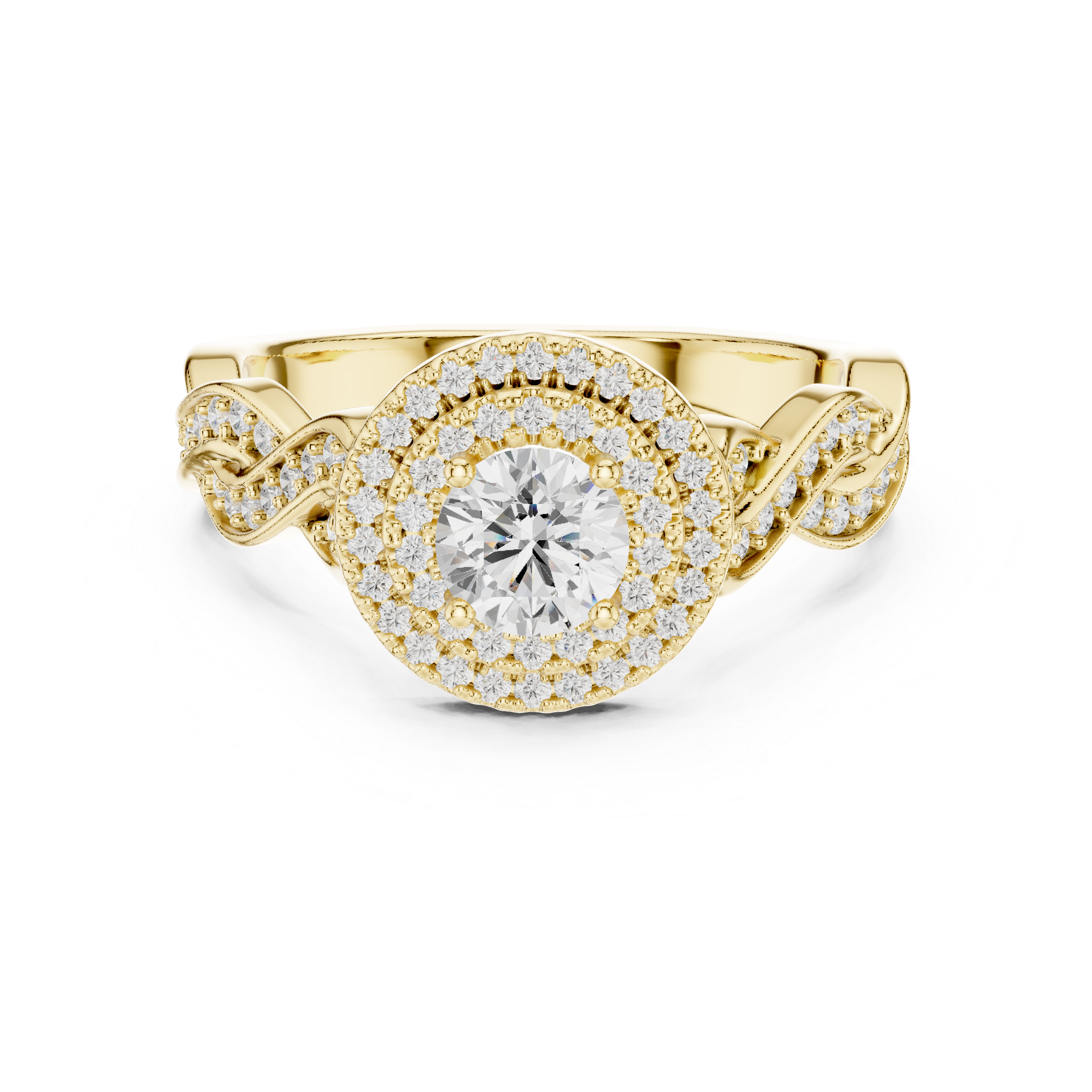 1.006 CT Round Cut Lab Grown Diamond Ring| WOKE