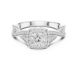 0.782 CT Round Cut Lab Grown Diamond Ring| WOKE