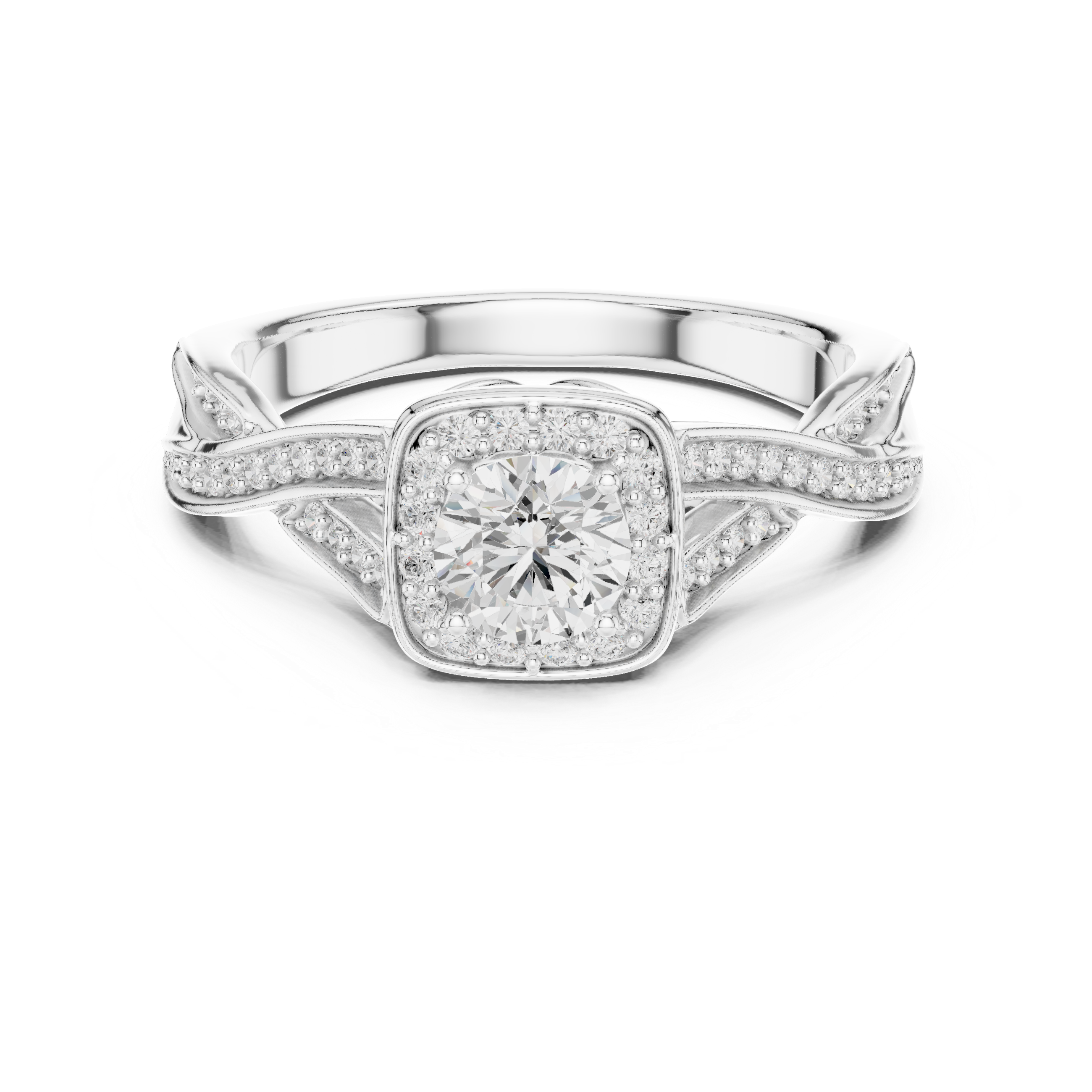 0.782 CT Round Cut Lab Grown Diamond Ring| WOKE