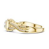 0.782 CT Round Cut Lab Grown Diamond Ring| WOKE