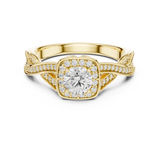 0.782 CT Round Cut Lab Grown Diamond Ring| WOKE