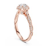 1.154 CT Round Cut Lab Grown Diamond Ring| WOKE