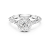 1.154 CT Round Cut Lab Grown Diamond Ring| WOKE