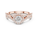 1.186 CT Round Cut Lab Grown Diamond Ring| WOKE