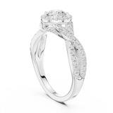 1.186 CT Round Cut Lab Grown Diamond Ring| WOKE