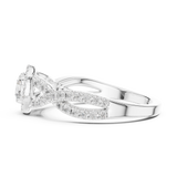 1.186 CT Round Cut Lab Grown Diamond Ring| WOKE