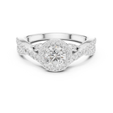 1.186 CT Round Cut Lab Grown Diamond Ring| WOKE
