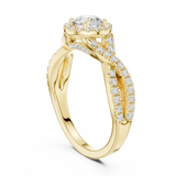 1.186 CT Round Cut Lab Grown Diamond Ring| WOKE