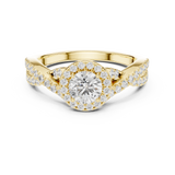 1.186 CT Round Cut Lab Grown Diamond Ring| WOKE