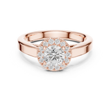 0.818 CT Round Cut Lab Grown Diamond Ring| WOKE