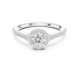 0.836 CT Round Cut Lab Grown Diamond Ring| WOKE