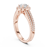 1.14 CT Round Cut Lab Grown Diamond Ring| WOKE