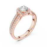 1.14 CT Round Cut Lab Grown Diamond Ring| WOKE