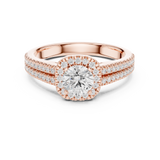 1.14 CT Round Cut Lab Grown Diamond Ring| WOKE