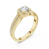 1.14 CT Round Cut Lab Grown Diamond Ring| WOKE
