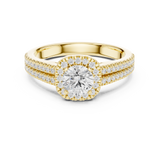 1.14 CT Round Cut Lab Grown Diamond Ring| WOKE
