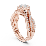 1.242 CT Round Cut Lab Grown Diamond Ring| WOKE