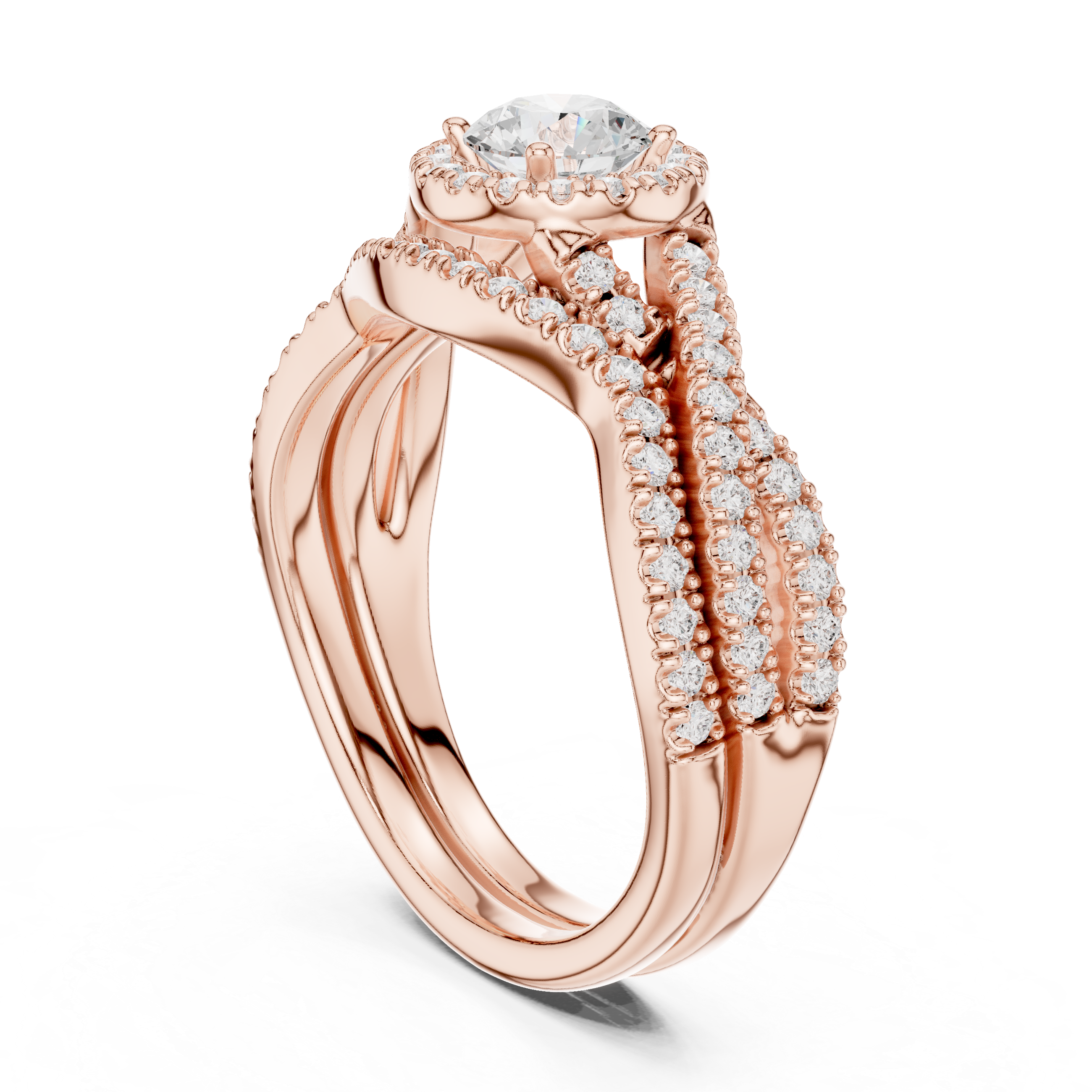 1.242 CT Round Cut Lab Grown Diamond Ring| WOKE
