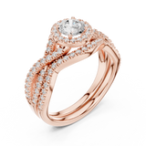 1.242 CT Round Cut Lab Grown Diamond Ring| WOKE