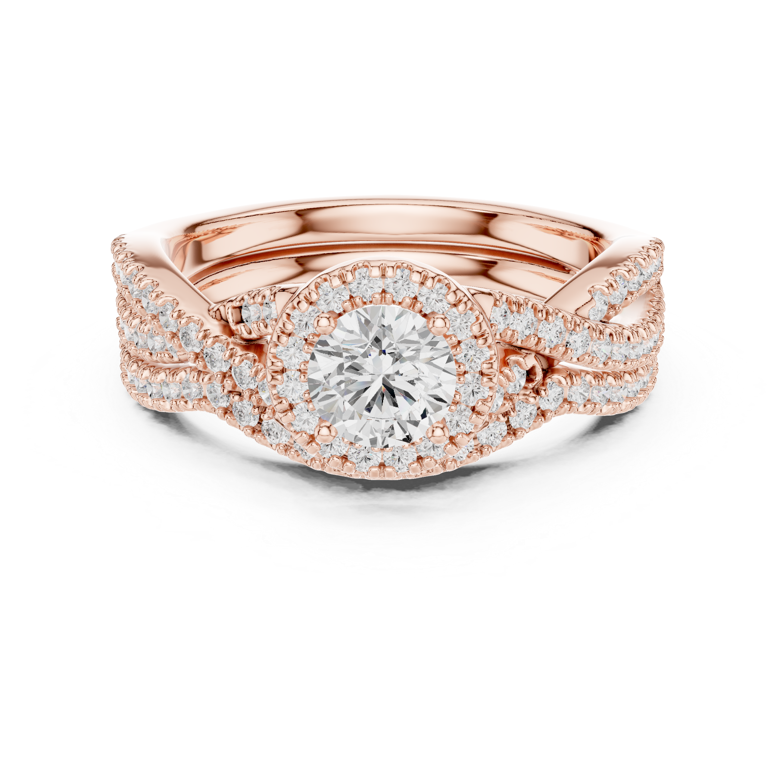 1.242 CT Round Cut Lab Grown Diamond Ring| WOKE