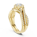1.242 CT Round Cut Lab Grown Diamond Ring| WOKE