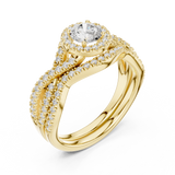 1.242 CT Round Cut Lab Grown Diamond Ring| WOKE