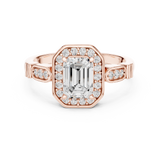 1.286 CT Round Cut Lab Grown Diamond Ring| WOKE